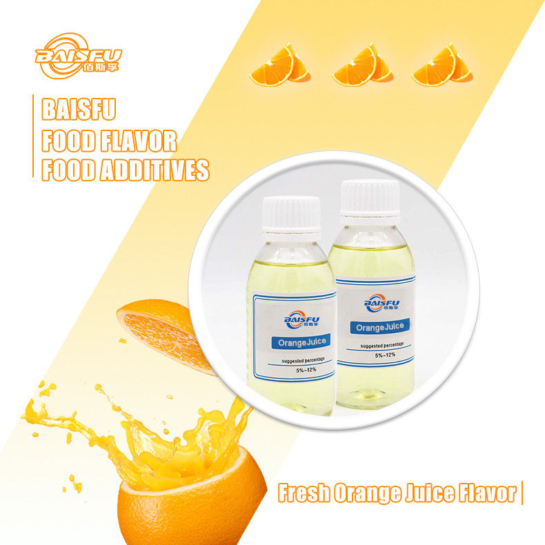 Halal Approved Concentrated Emulsion Orange Flavor For Soft Drink