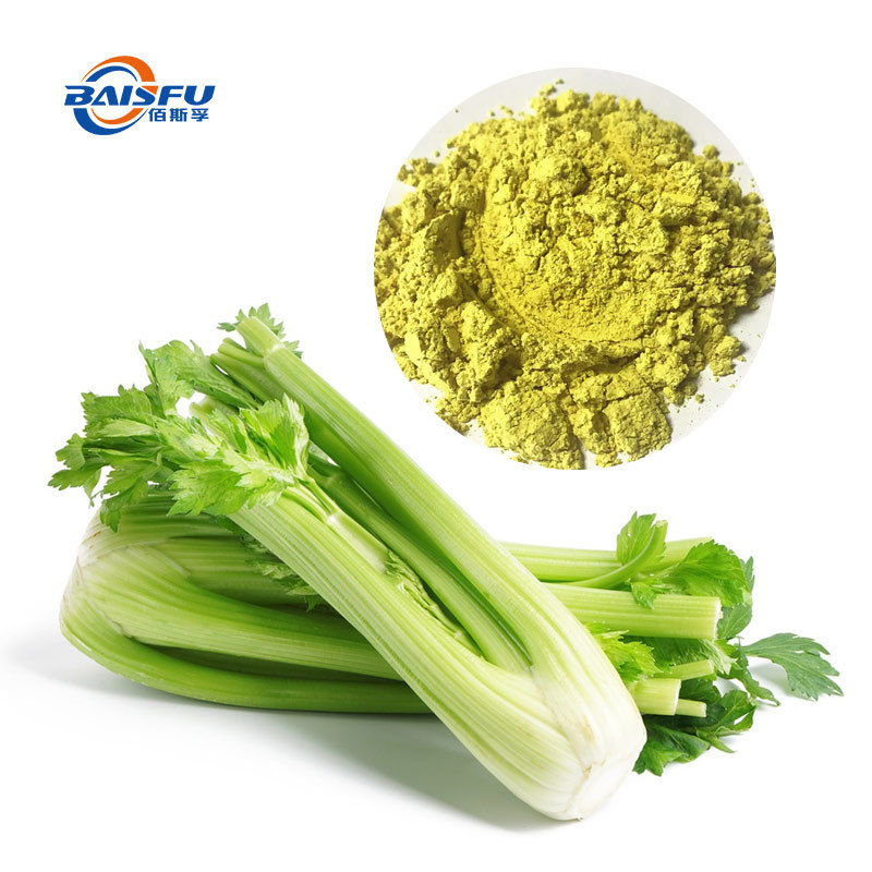 Baisfu Natural Extract pale yellow Apigenin Extract Powder CAS:520-36-5 Natural flavonoid compounds Celery Seed Extract for nutritious supplementary