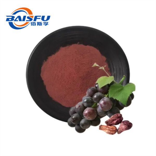 Shaanxi Baisfu herbal plant extract  Antioxidants Grape Seed Extract Red-brown powder Oligomeric Proantho Cyanidins
CAS No.: 84929-27-1 use in cosmetic and nutrient supplements