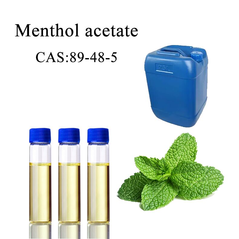 Food Grade Menthol Acetate Cooling Agent, CAS 89-45-5, for Flavors & Cosmetics