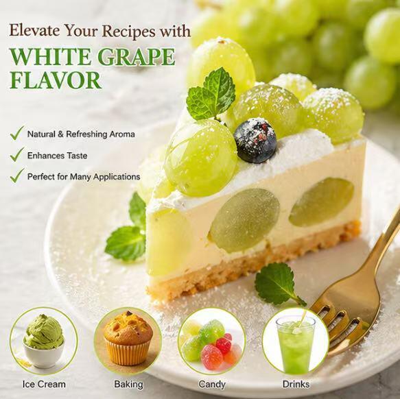 High Concentration Water Soluble White Grape Flavor for Carbonated Soft Drink Juice Alcoholic Cocktail Sports Beverage Manufacturing