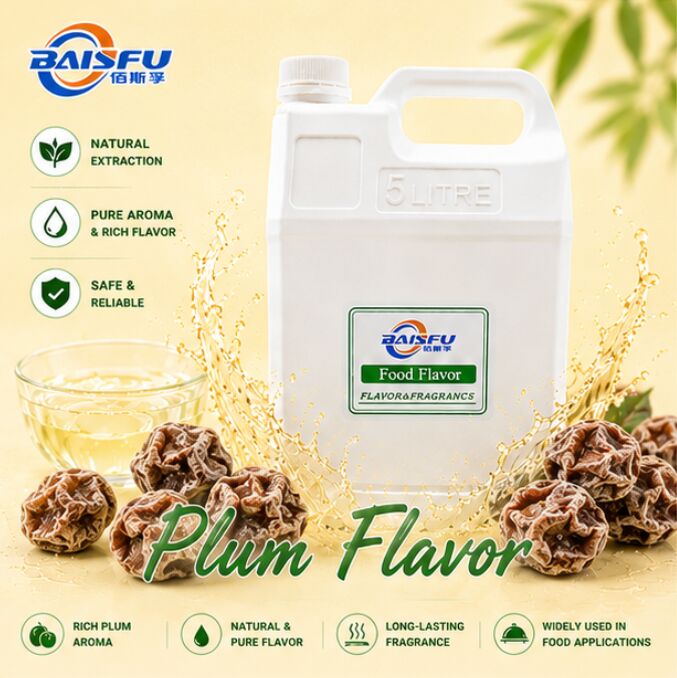 Natural Plum Flavor Ideal for Confectionery Bakery Delivering Authentic Fruit Taste