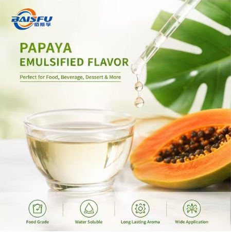 Premium Papaya Emulsified Flavor for Cloudy Papaya Juice Tropical Fruit Nectar Smoothie and Refreshing Punch