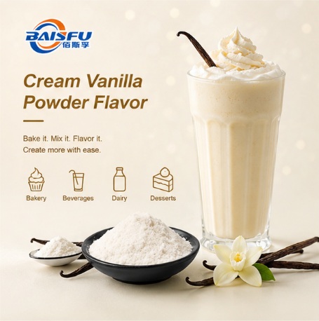 Premium Cream Vanilla Powder Flavor for Ice Cream Powder Gelato Base and Frozen Custard Blend