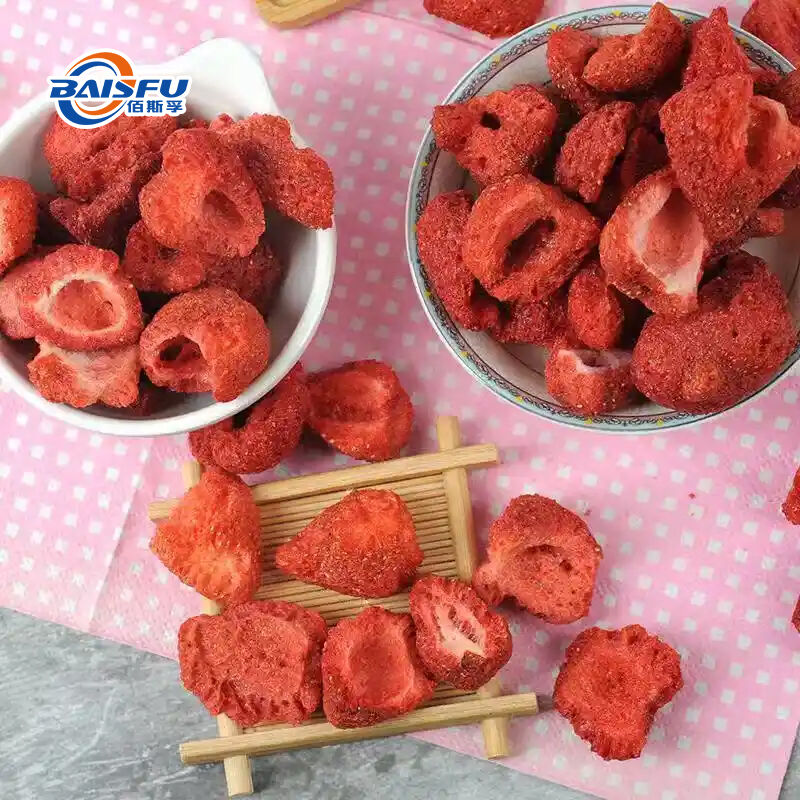 Baisfu Wholesale Pure Freeze Dried Strawberry Powder Food Grade High Vitamin C for Beverages